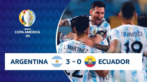 argentina vs ecuador copa america 2021